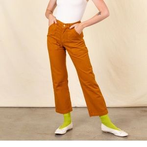 Big Bud Press Work Pants PETITE Small in spicy mustard